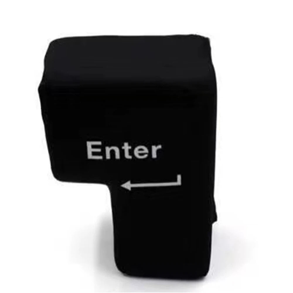 USB Enter Key Vent Pillow Soft Computer Button Return Key For Offices Decompression Pillow Stress Relief Toy Enter Huge Button